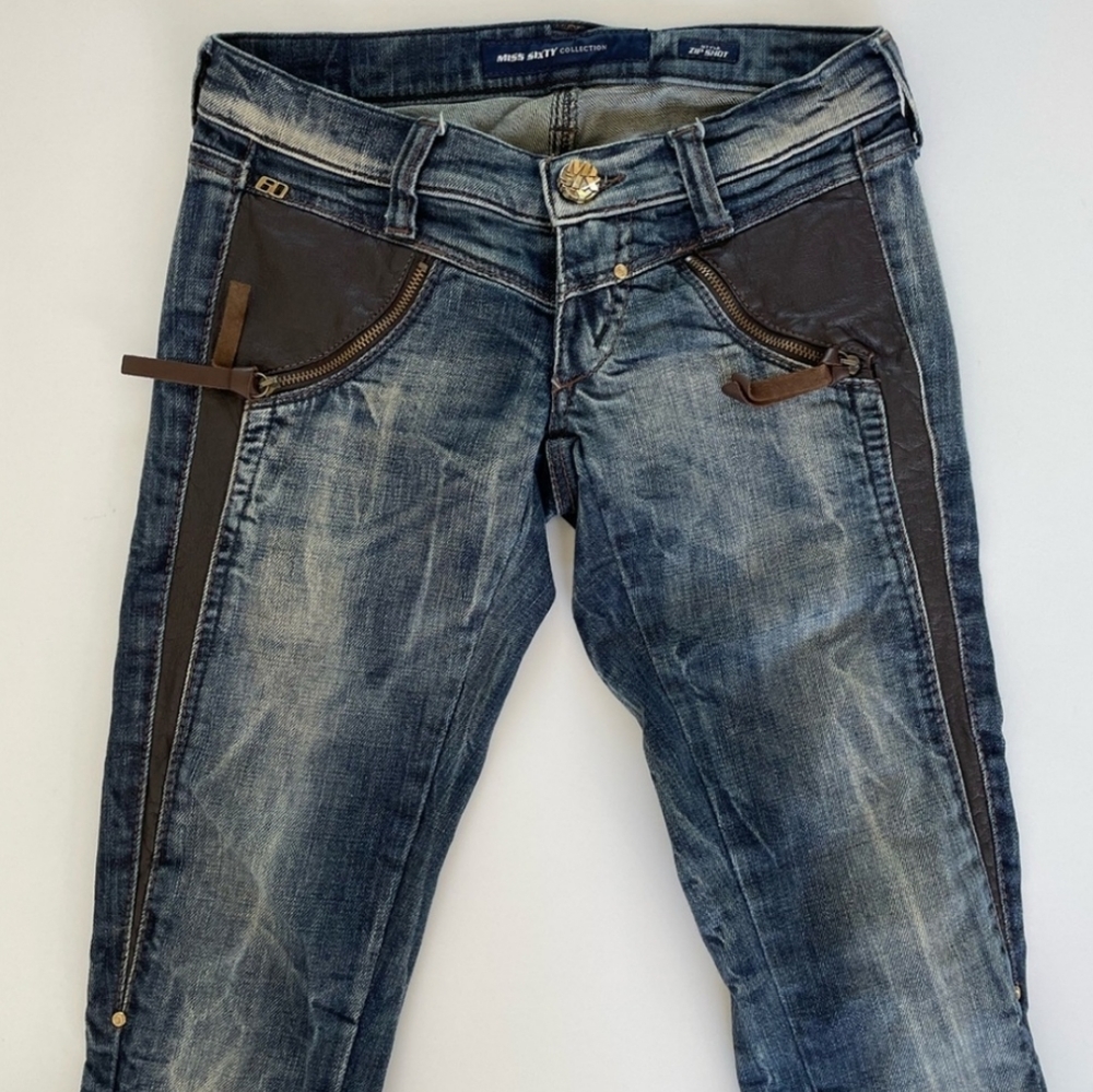 Y2K MISS SIXTY Zip Shot Jeans